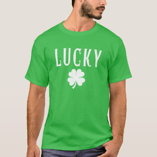 T-Shirt met gelukbrengende vierbladige klaver voor