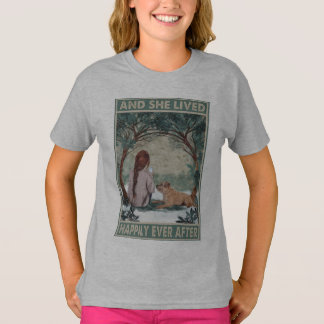 T-shirt met 'Gelukkig tot het eind toe'