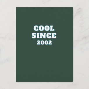T-shirt met gepersonaliseerd jaar in vintage stijl briefkaart