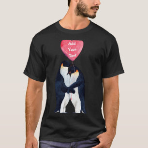 T-shirt met gepersonaliseerde hart voor paar Keize