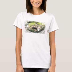 T-shirt met geverfd schuim