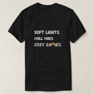T-shirt met gezellige gamen-sfeer quote
