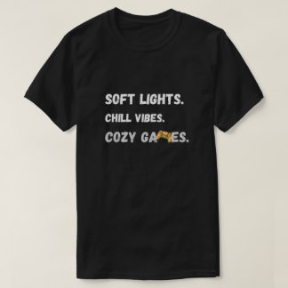 T-shirt met gezellige gamen-sfeer quote