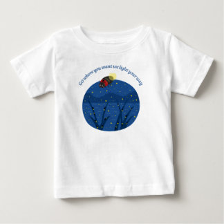 T-shirt met glimworm insect voor baby's van fijne