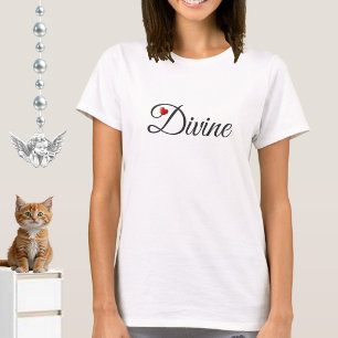 T-shirt met goddelijk hart-calligrafie