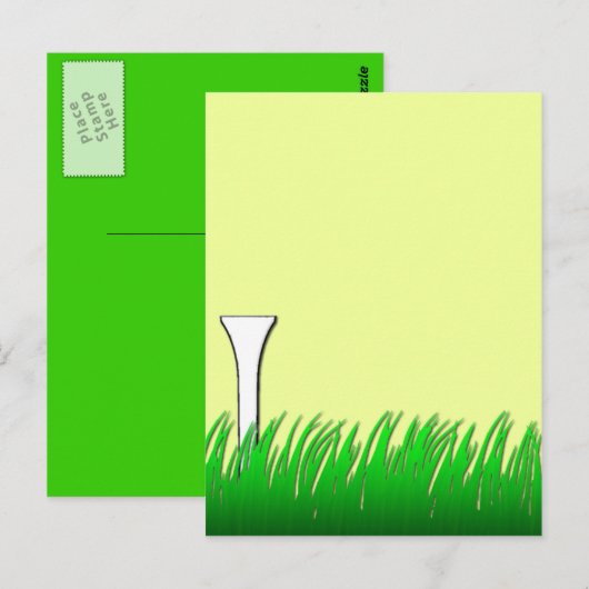 t-shirt met golfslag briefkaart (Voorkant / Achterkant)