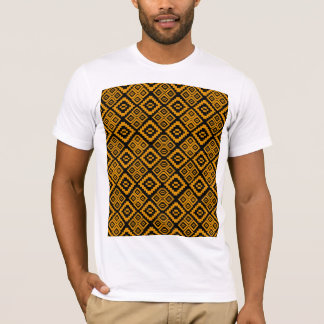 T-shirt met gouden bloem stof