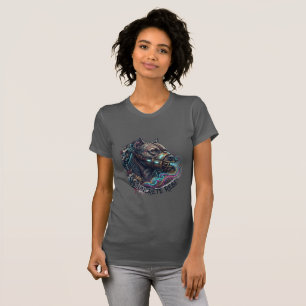 T-shirt met graffiti pitbull Concrete Rebel