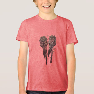 T-shirt met grafische afbeelding van een geldzak i