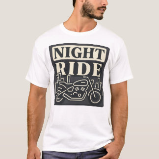 T-shirt met grafische afbeelding van motorrijder i