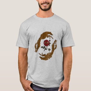 T-shirt met grafische afbeelding van vintage hande