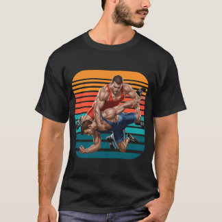 T-shirt met grafische afbeelding voor worstelaar o