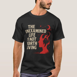 T-shirt met grafische filosofische quote