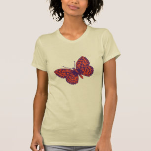 T-shirt met grafische inkttekening van parelmoervl