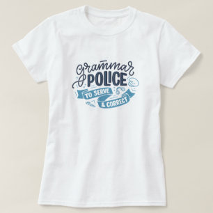 T-shirt met Grammaticapolitie