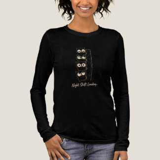 T-shirt met grappige uil voor nachtdienst