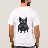 T-shirt met grappige vleermuis voor nachtdienst (Achterkant)