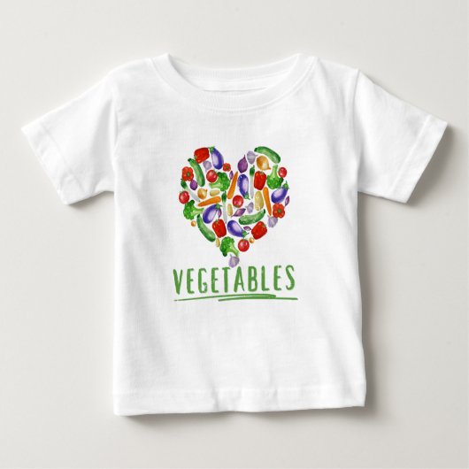 T-shirt met groenten voor kinderen (Voorkant)