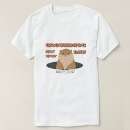 T-shirt met Groundhog Day | Retro EST 1887