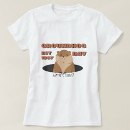 T-shirt met Groundhog Day | Retro EST 1887