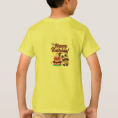 T-shirt met Happy Birthday en taart (Achterkant)