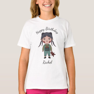 T-shirt met Happy Birthday tekst