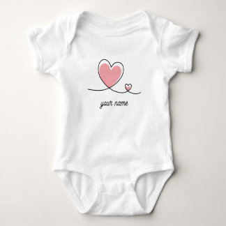 T-shirt met hart ontwerp