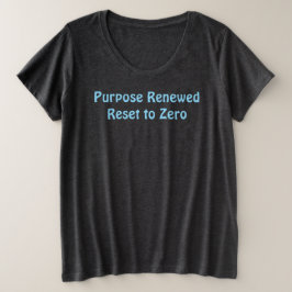 T-shirt met hernieuwd doel, gereset naar nul