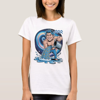 T-shirt met het sterrenbeeld Waterman