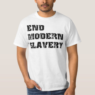 T-Shirt met hoge eindwaarde voor moderne slavernij