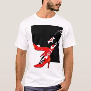 T-shirt met hoge hoogte