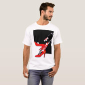 T-shirt met hoge hoogte (Voorkant volledig)