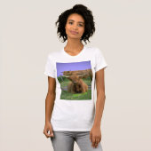 T-shirt met hoge vlag (Voorkant volledig)