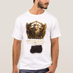 T-shirt met Hustle in Silence Crest