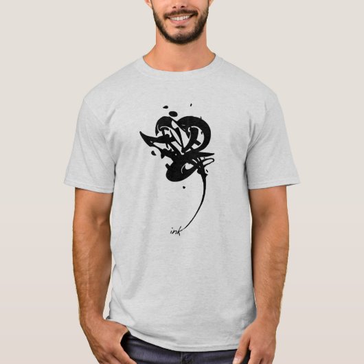 t-shirt met inkt (Voorkant)