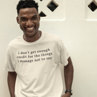 T-shirt met introverte humor Grappige sarcastische