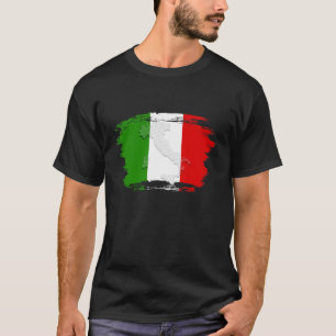 T-shirt met Italiaanse vlag