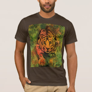 T-shirt met jagende tijger