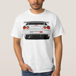 T-shirt met JDM-thema met grijs/zilver R34