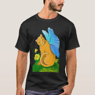 T-shirt met kartonnen vlinder (donker ontwerp)