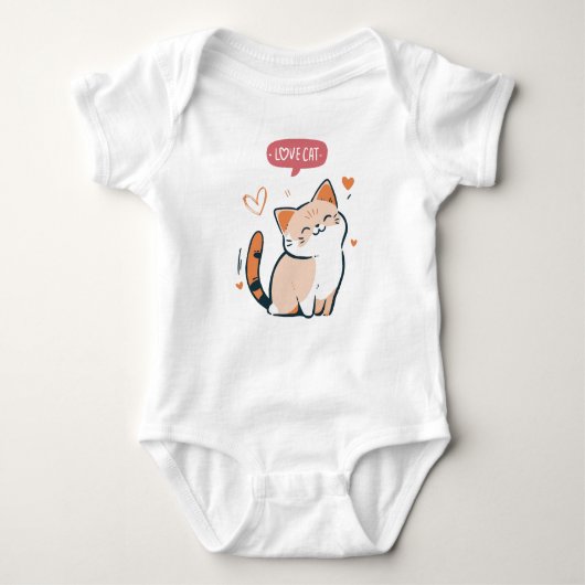 T-shirt met kattenliefde (Voorkant)