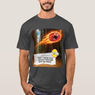 T-Shirt met Kauwgomwikkelgrappen Discgolf