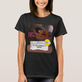 T-Shirt met kauwgomwikkelgrappen Liefdestaal