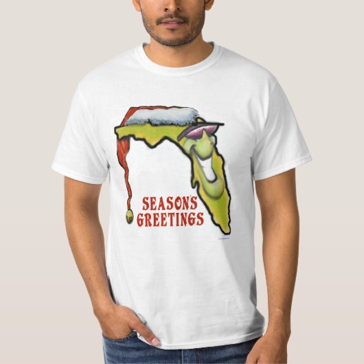 T-shirt met Kerstmis in Florida (Voorkant)