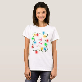 T-shirt met kerstverlichting