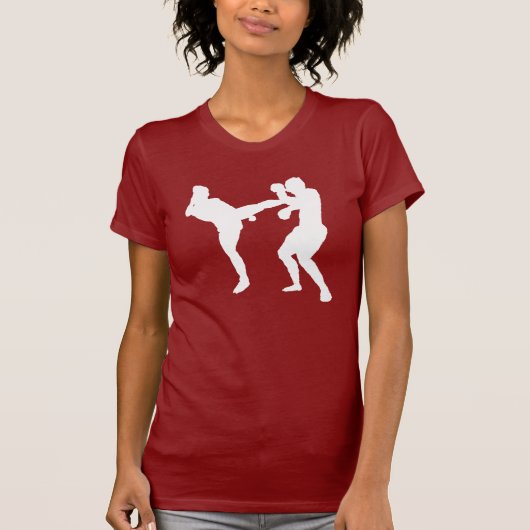 t-shirt met kickboxer (Voorkant)