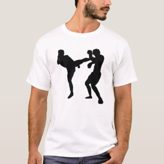 t-shirt met kickboxer