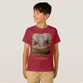 T-shirt met kikkergezicht van dichtbij op maat (Voorkant volledig)