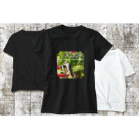 T-shirt met kolibrie op voederbak