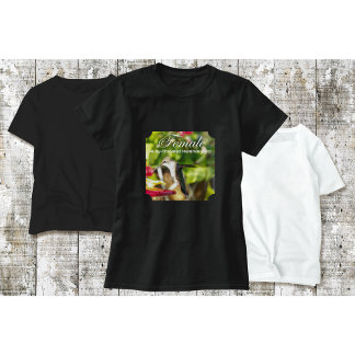T-shirt met kolibrie op voederbak
